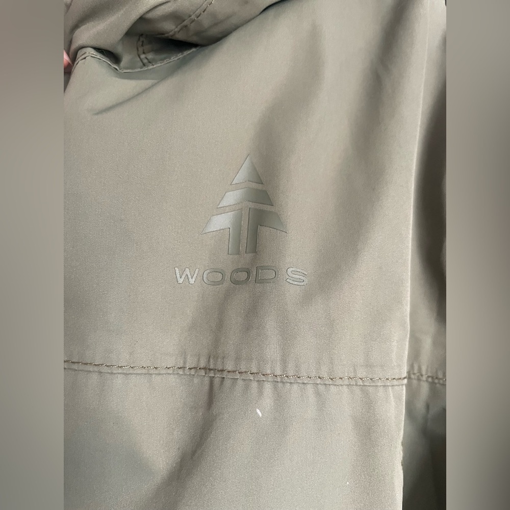 Gorpcore Woods Hooded Rain Jacket Windbreaker Olive Green M - Picture 3 of 16